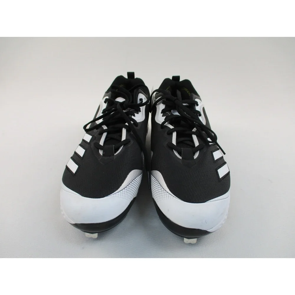 Adidas Baseball Cleats Mens 17 Black Afterburner 8 Metal Spikes EG7611